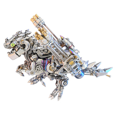 Metal Puzzle Steampunk Mechanical Dinosaur Animal Assembly Model Kit - VICTMAX