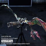 Metal Puzzle Steampunk Mechanical Dragon Animal Assembly Model Kit (3000+PCS)
