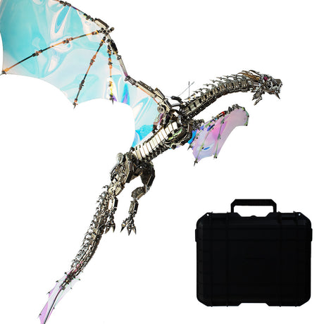 Metal Puzzle Steampunk Mechanical Dragon Animal Assembly Model Kit - VICTMAX