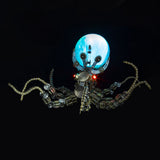 Metal Puzzle Steampunk Mechanical Octopus Bracket Light Assembly Model Kit （2400+PCS）