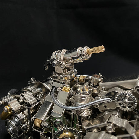 Metal Puzzle Steampunk Mechanical Siege Rhino Animal Assembly Model Kit - VICTMAX