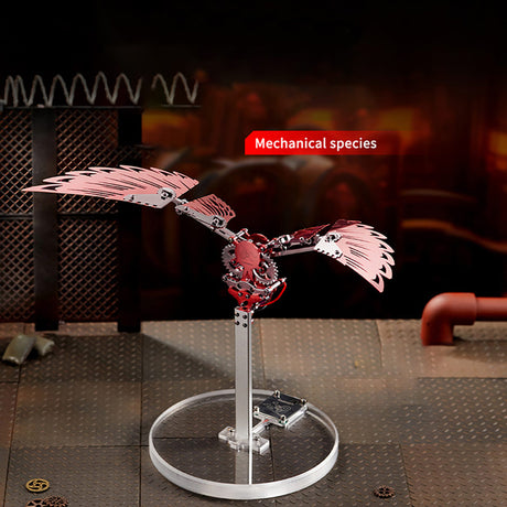 Metal Puzzle Steampunk Mechanical Ornithopter Assembly Model Kit - VICTMAX