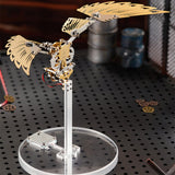 Metal Puzzle Steampunk Mechanical Ornithopter Assembly Model Kit (124PCS)
