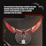 Metal Puzzle Steampunk Mechanical Ornithopter Assembly Model Kit (124PCS)