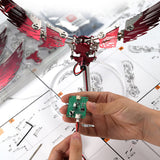 Metal Puzzle Steampunk Mechanical Ornithopter Assembly Model Kit (124PCS)