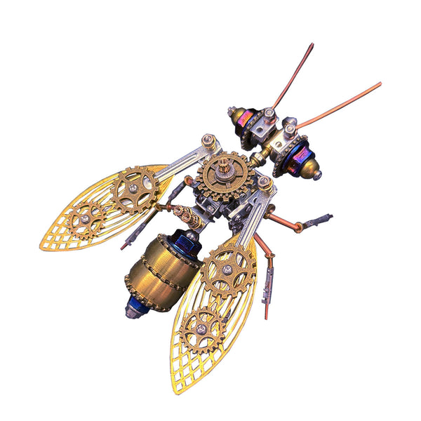 Metal Puzzle Steampunk Mechanical Bee Animal Assembly Model Kit -VICTMAX