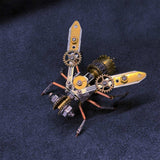 Metal Puzzle Steampunk Mechanical Bee Animal Assembly Model Kit (127PCS)