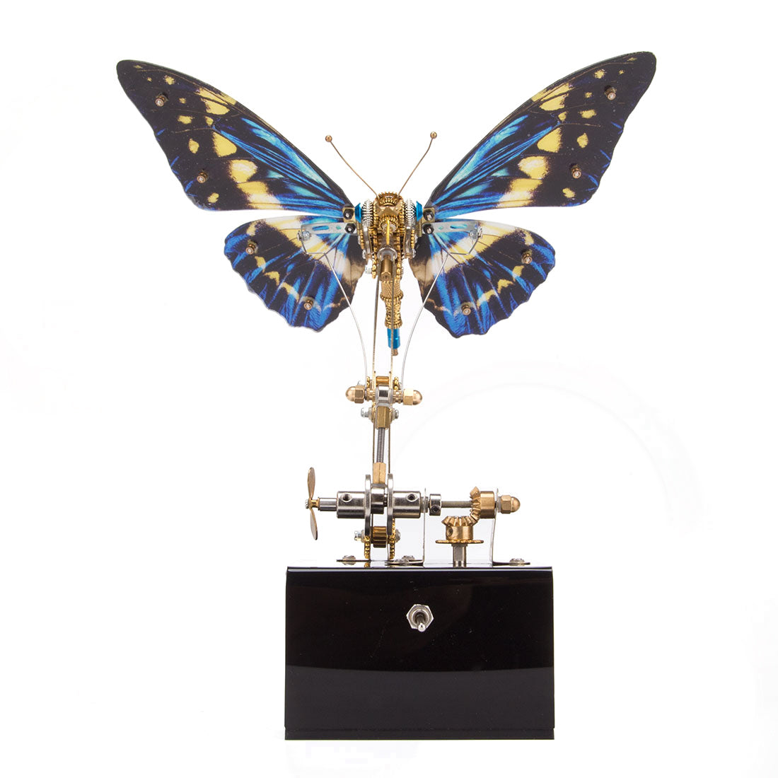3D metal mechanical butterfly music box model fully assembled for DIY adults and teens - VICTMAX