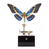 3D metal mechanical butterfly music box model fully assembled for DIY adults and teens - VICTMAX