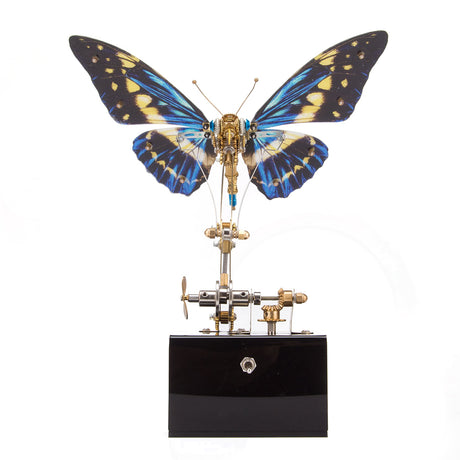 3D metal mechanical butterfly music box model fully assembled for DIY adults and teens - VICTMAX