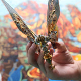 3D metal mechanical butterfly music box model fully assembled for DIY adults and teens - VICTMAX