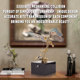 3D metal mechanical butterfly music box model fully assembled for DIY adults and teens - VICTMAX