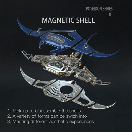 3D metal mechanical devilray model for DIY adults and teens - VICTMAX