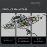 3D metal mechanical devilray model for DIY adults and teens - VICTMAX