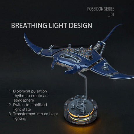 3D metal mechanical devilray model for DIY adults and teens - VICTMAX
