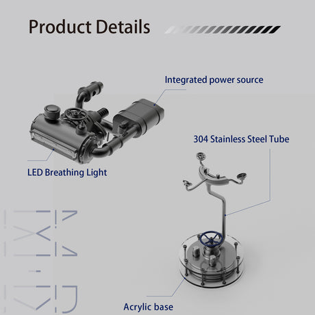3D metal mechanical devilray model for DIY adults and teens - VICTMAX