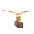 3D metal mechanical flapping wings model fully assembled for DIY adults