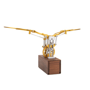 3D metal mechanical flapping wings model fully assembled for DIY adults
