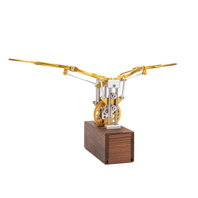 3D metal mechanical flapping wings model fully assembled for DIY adults