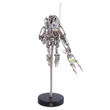 Close-up of gears and intricate metal parts on Steampunk Mechanical DiverApe model - VICTMAX