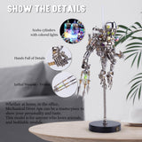 Close-up of gears and intricate metal parts on Steampunk Mechanical DiverApe model - VICTMAX