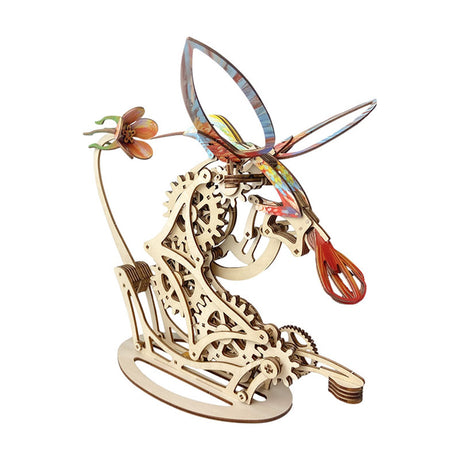 3D Wooden Colored Hummingbirds model assembled for DIY adults and teens - VICTMAX