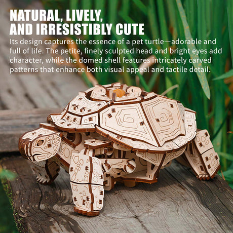 3D Wooden Sea Turtle model assembled for DIY adults and teens - VICTMAX
