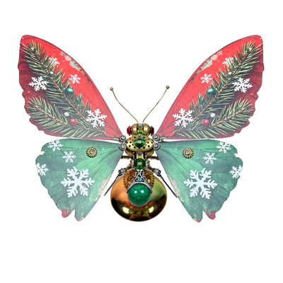Metal Butterfly 3D Mechanical Model Kit, Steampunk DIY Assembly Insect Display Ornament with 200+ Metal Parts - Victmax
