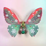 Copper and Aluminum Butterfly Model Showing Mechanical Wing and Gear Details - Victmax