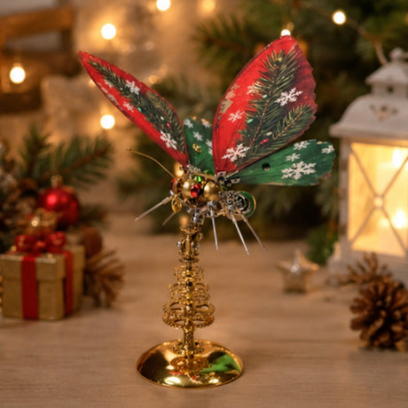 Steampunk Metal Butterfly Display Ornament for Desk, Shelf, and Holiday Decor - Victmax