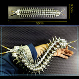 Metal Centipede Puzzle Model Kit 480PCS DIY Movable Assembly Stainless Steel Alloy Mechanical Animal Sculpture Desk Decor VICTMAX