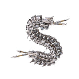 Metal Centipede Puzzle Model Kit 480PCS DIY Movable Assembly Stainless Steel Alloy Mechanical Animal Sculpture Desk Decor VICTMAX