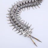 Metal Centipede Puzzle Model Kit 480PCS DIY Movable Assembly Stainless Steel Alloy Mechanical Animal Sculpture Desk Decor VICTMAX