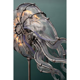 Handcrafted Mechanical Sea Snail Resin Statue with Glowing Transparent Shell and Industrial Steampunk Style - VICTMAX