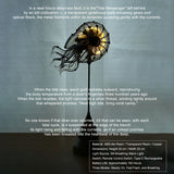 Handcrafted Mechanical Sea Snail Resin Statue with Glowing Transparent Shell and Industrial Steampunk Style - VICTMAX