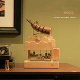 Wooden Whale Bionic Biological Dynamic Model, Office & Home Desktop Relaxation Decor - VICTMAX