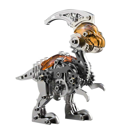 DIY Parasaurolophus Dinosaur Metal Assembly Model VICTMAX