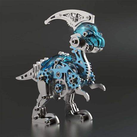 DIY Parasaurolophus Dinosaur Metal Assembly Model VICTMAX