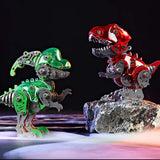 DIY Q Version Metal Dinosaur Puzzle Model Kit Red 126PCS Mechanical Dinosaur Assembly Model-Victmax