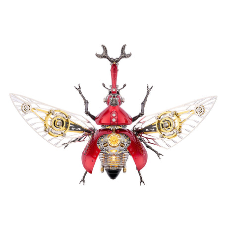 Steampunk Metal Beetle Insect Model for Desktop Decor - VICTMAX