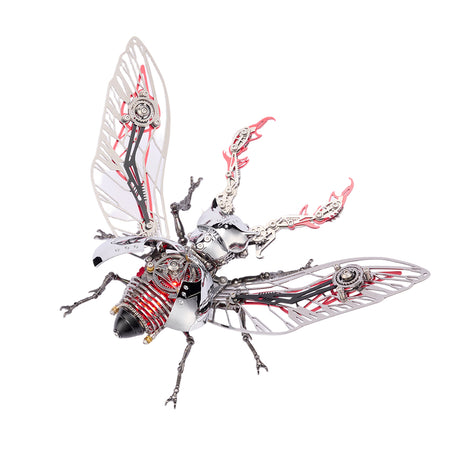 Steampunk Metal Beetle Insect Model for Desktop Decor - VICTMAX