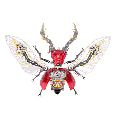 Steampunk Metal Beetle Insect Model for Desktop Decor - VICTMAX