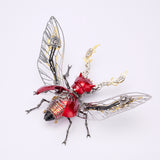 Steampunk Metal Beetle Insect Model for Desktop Decor - VICTMAX