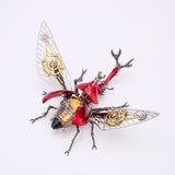 Steampunk Metal Beetle Insect Model for Desktop Decor - VICTMAX