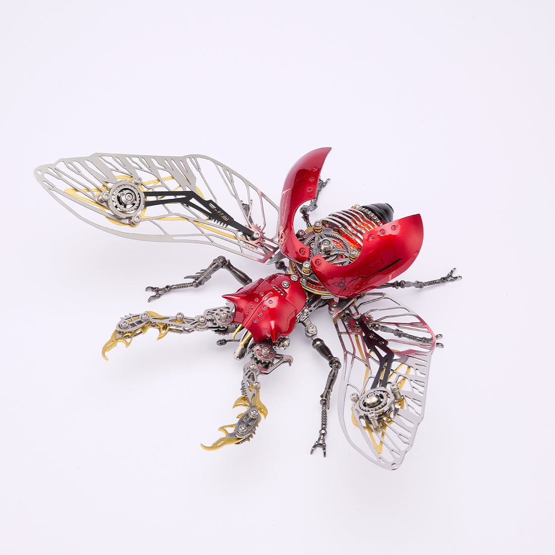 Steampunk Metal Beetle Insect Model for Desktop Decor - VICTMAX