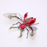 Steampunk Metal Beetle Insect Model for Desktop Decor - VICTMAX