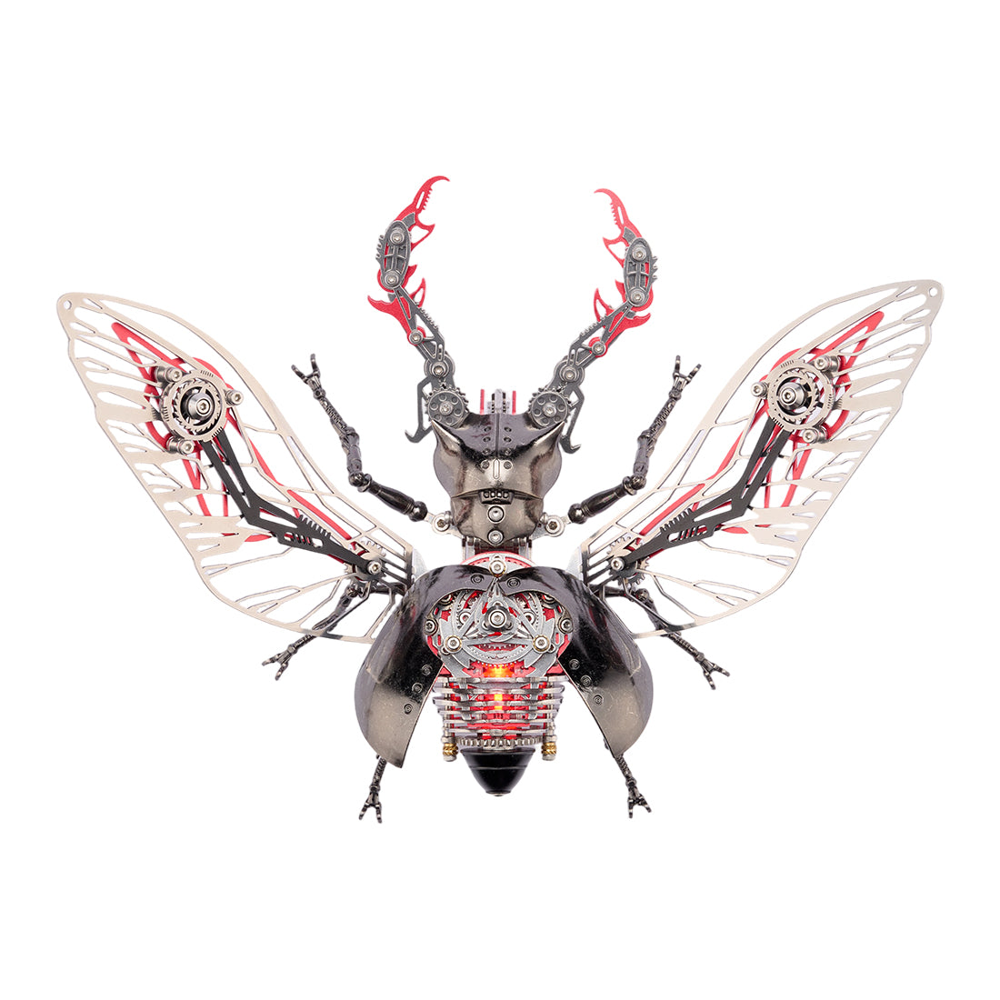 Steampunk Metal Beetle Insect Model for Desktop Decor - VICTMAX