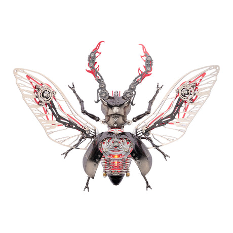 Steampunk Metal Beetle Insect Model for Desktop Decor - VICTMAX