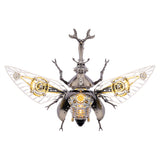 Steampunk Metal Beetle Insect Model for Desktop Decor - VICTMAX