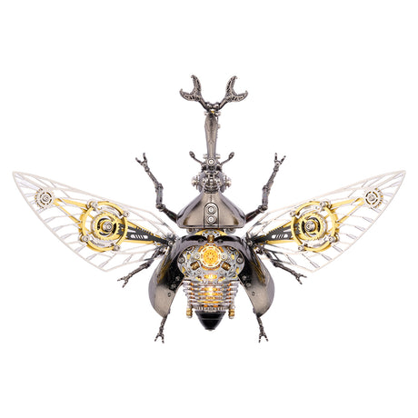 Steampunk Metal Beetle Insect Model for Desktop Decor - VICTMAX